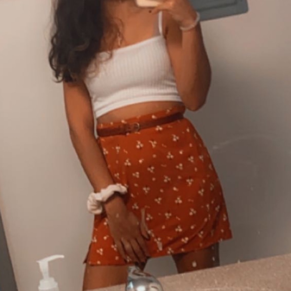 Floral Mini Skirt